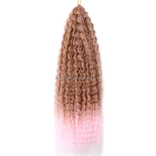 Crochet Hair Synthetic Ombre Crochet Braiding Hair Extensions  Afro Kinky Curly  deep twist