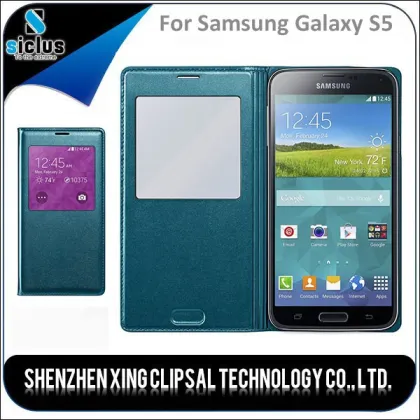 Smartphone Wallet Leather Case, Leather Wallet Stand Case for Samsung Galaxy S5 Sublimation leather case