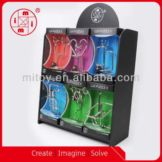 good quality metal puzzle with rings solution