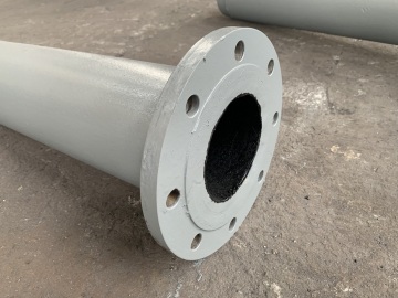 Ash removal and wear-resistant pipe for power plant