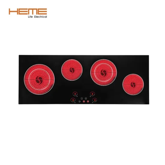 90cm 4 Burner Built-in Ceramic Stove with Infrared Cooktop and Smart Sensor Touch Control