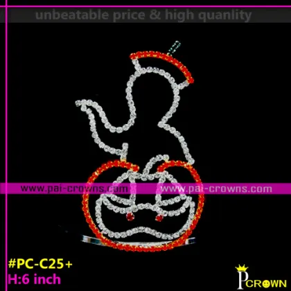 Pumpkin Crowns,Ghost Crowns for Halloween Pageant