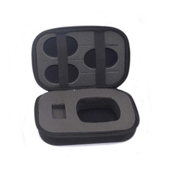 Customized Traveling portable black nylon EVA case