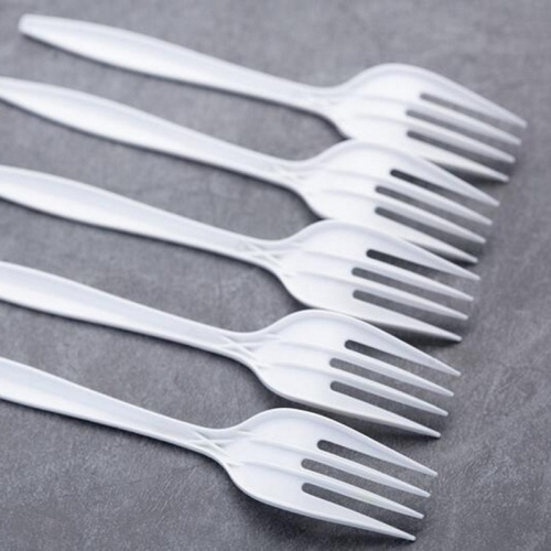 White Food Grade PP Plastic Cutlery Disposable Plastic Fork