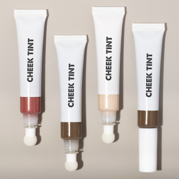 Label peribadi Vegan Shimmer Plump 3d Liquid Lip dan Tint Cheek With Sponge Tip Aplikator