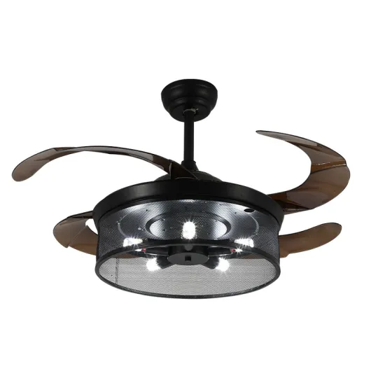 Modern Ceiling Fan with LED Light and Remote Control: Combining Style and Function for Your Living Room or Bedroom