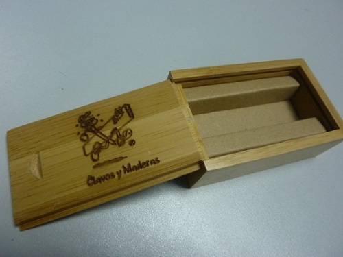 Elemento dono ausiliario scatola di legno USB Flash Drive