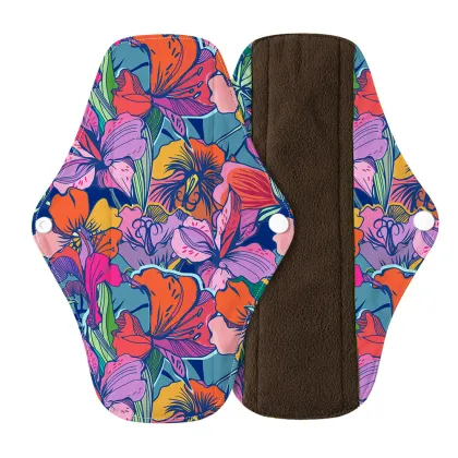 Bamboo Charcoal Cloth Reusable Menstrual Pads