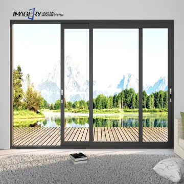 Modern Aluminum Double Glazed Sliding Doors for Villa with Thermal Insulation