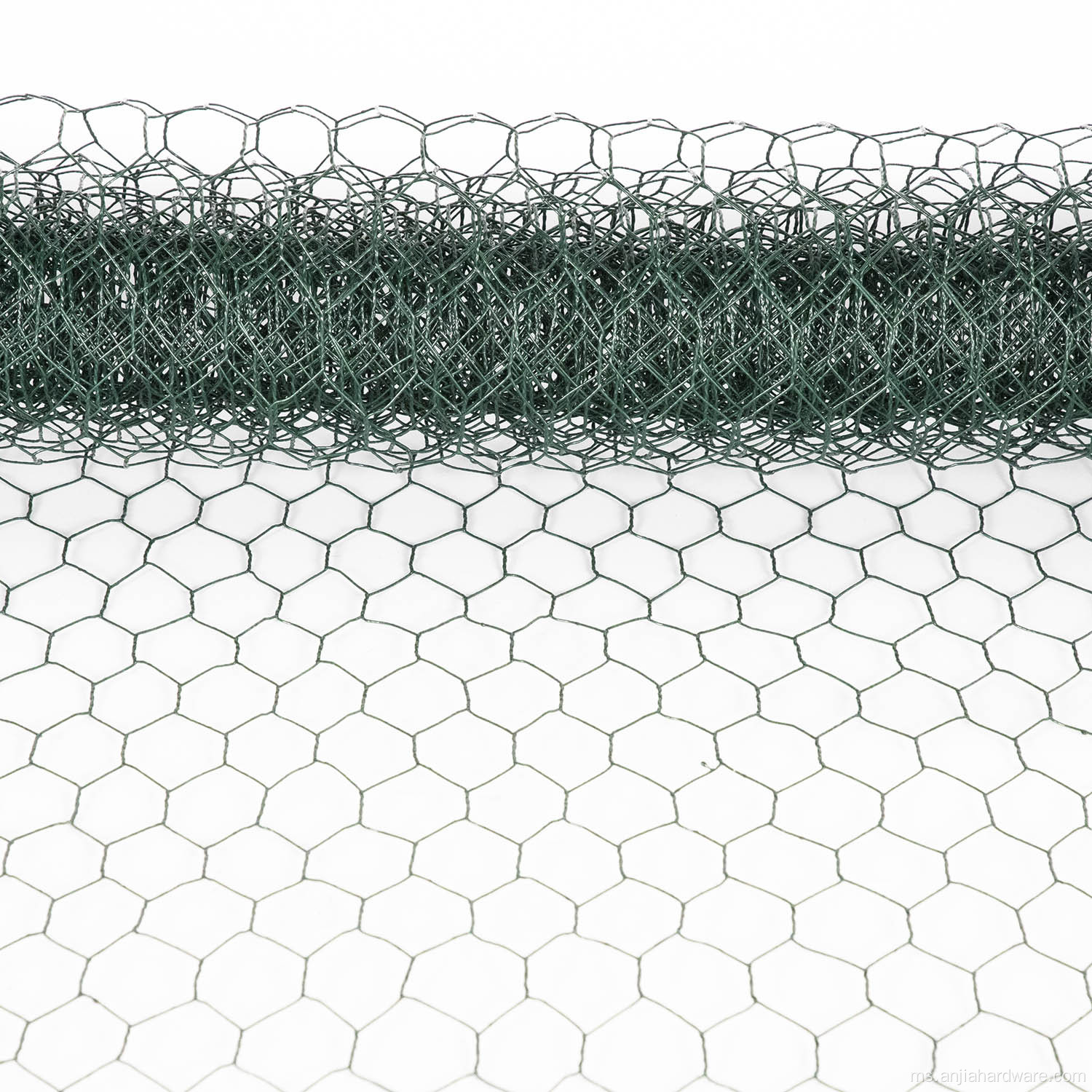 PVC bersalut hexagoal netting galvanized wire net