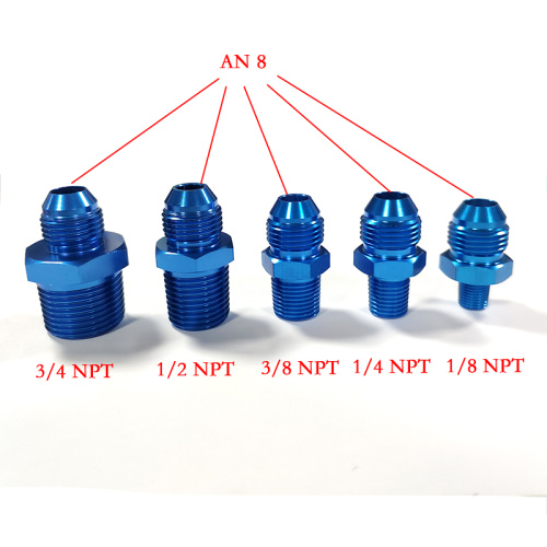 An8 to 1/8NPT Threaded Fuel Fitting