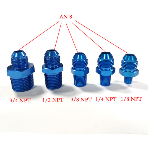 Raccordi di carburante filettati da AN8 a 1/8npt