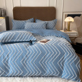 Diamond Pattern Tufted Duvet Cover Microfiber Bedding Set