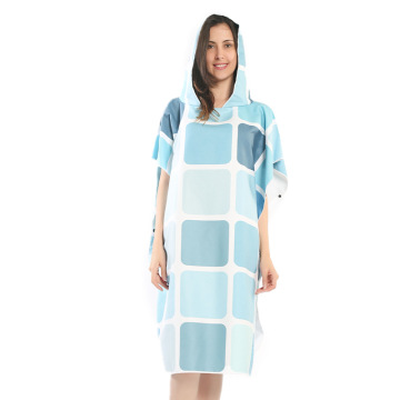 Poncho de surf en microfibre de haute qualité avec impression numérique