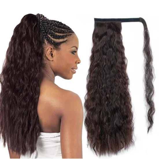 verious Ponytail Private Label Cruly Synthetic Clip in Hair ponytail for Women Natural Hair wrap around ponytail