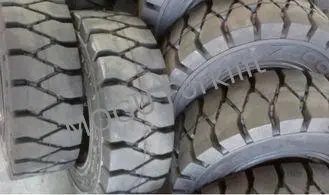 Rubber solid forklift tires For material handling forklift