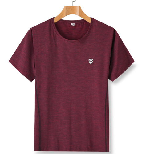 Men's Short Sleeve T-Shirt With Zipper