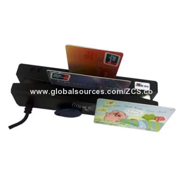 ZCS-T101 All-in-one Magnetic Card Readers, Read Magnetic/IC Chips/RFID 13.56/PSAM Card, USB/RS232