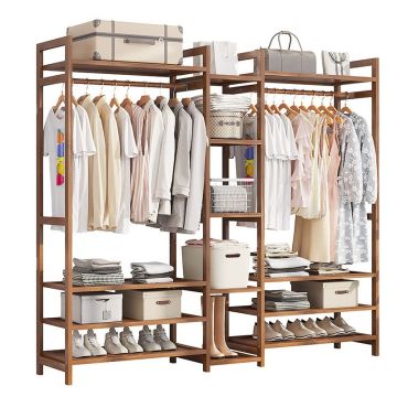 Minimalist Solid Wood Custom Bedroom Cabinets and Closets for Storage