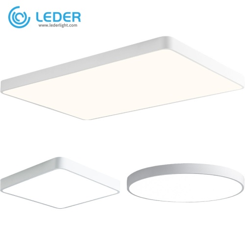 Malé bílé stropní svítidlo LEDER