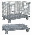 Contenedor plegable plegable de malla de alambre galvanizado