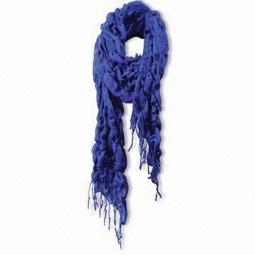 Scarf, Measures 160 x 55 x 8cm, Made of 100% Cotton