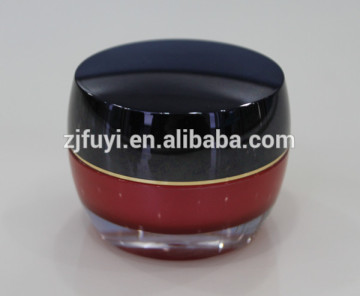 15g 30g 50g Drum-shaped plastic acrylic cosmetic packing, empty face cream jars