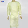 Disposable Surgical Gown, Fluid-Resistant - Blue & Yellow