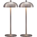 Umbrella shaped rechargeable battery desk lamp