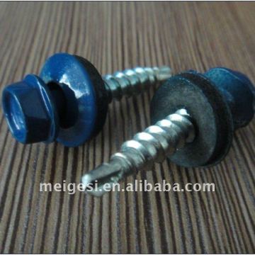 RAL 5005 Hex Washer Self-Drilling Screw with EPDM
