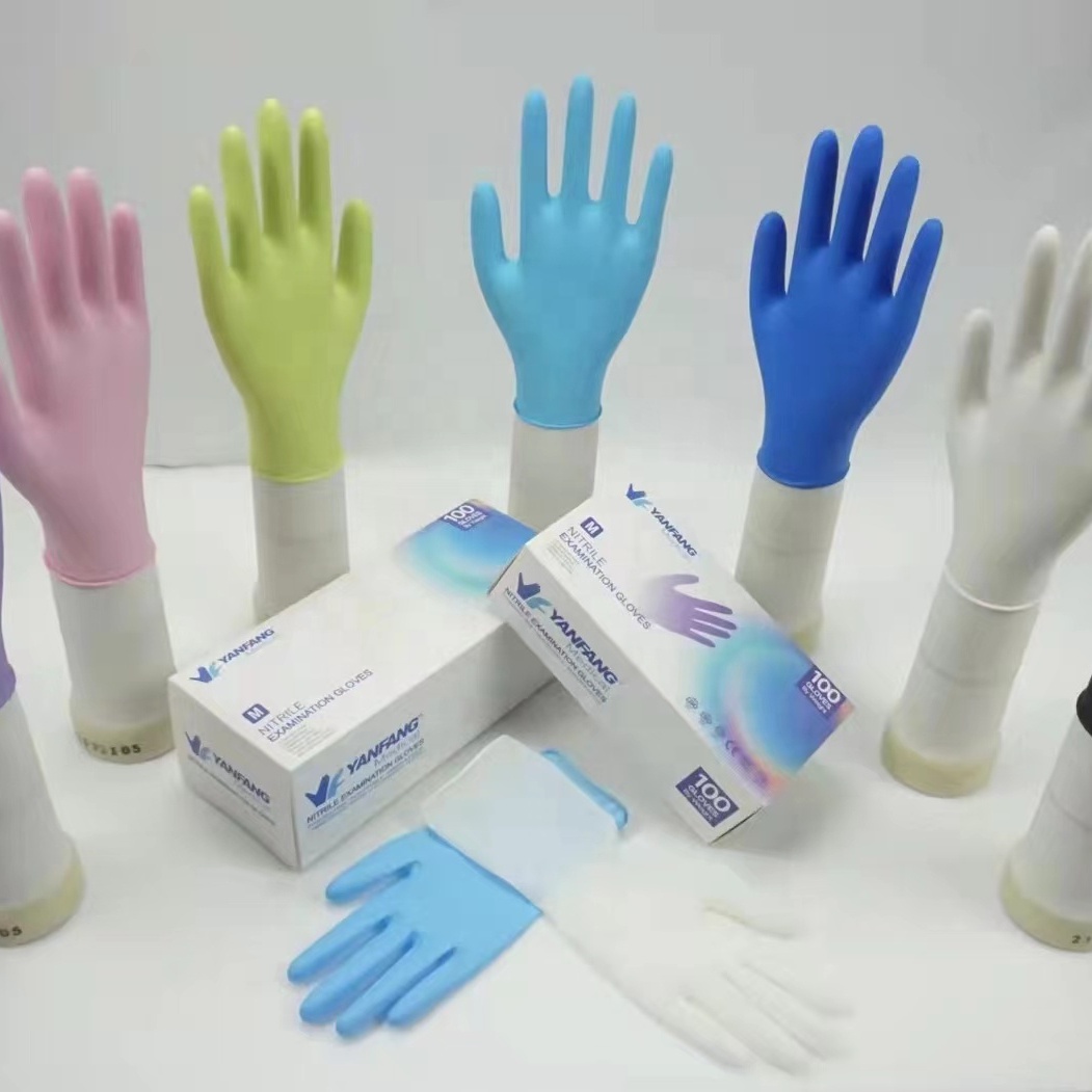 Non Powdered Blue Medical Examination Non Sterile Tka Nitrile Gloves4