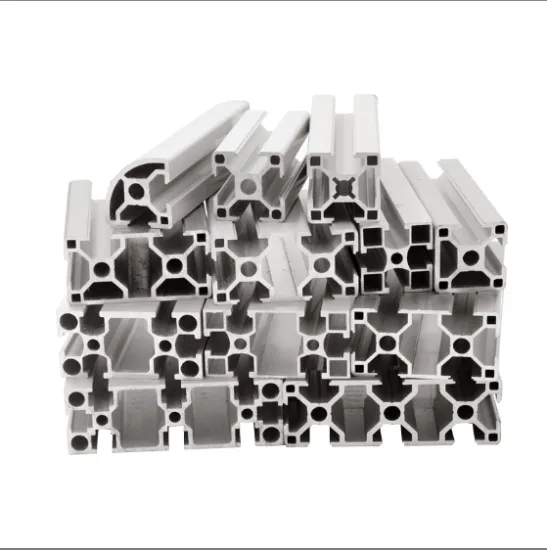 Chinese Factory Custom 30 Series Aluminum Profile 3030 3060 3090 T-Slot Silver Industrial Aluminum Extrusion Profile
