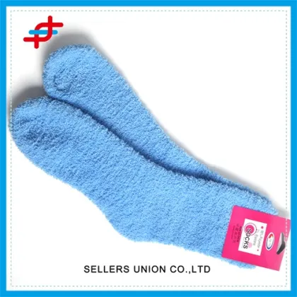 Warm Knitted Microfiber Fabric Socks For Kids Footwear
