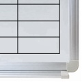 Planejador semanal branco magnético feito sob encomenda do whiteboard da programação da placa branca da impressão de tela de seda para o escritório