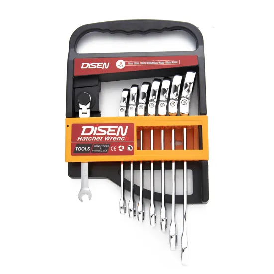 8pcs Carbon Steel Ratchet Wrench Holder Set - Promotion