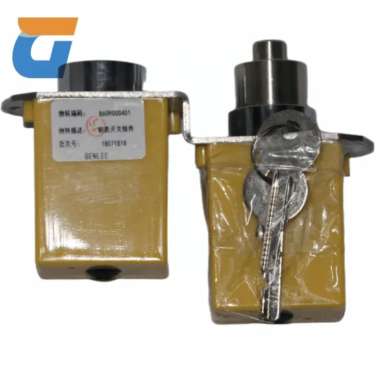 Escalator Safety Components: Key Switch Assembly and Emergency Stop Locks (Part Numbers 823, 86090000401)