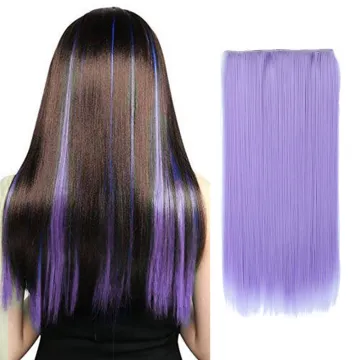Wholesale Cheap Long Straight 22''130g Silk Ombre Black Blonde Hairpieces 5clips Synthetic Clip in Hair Extension For women