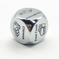 PERSONALIZZAZIONE D6 Metal Food Sexy Sexy Dice Zinc Letre