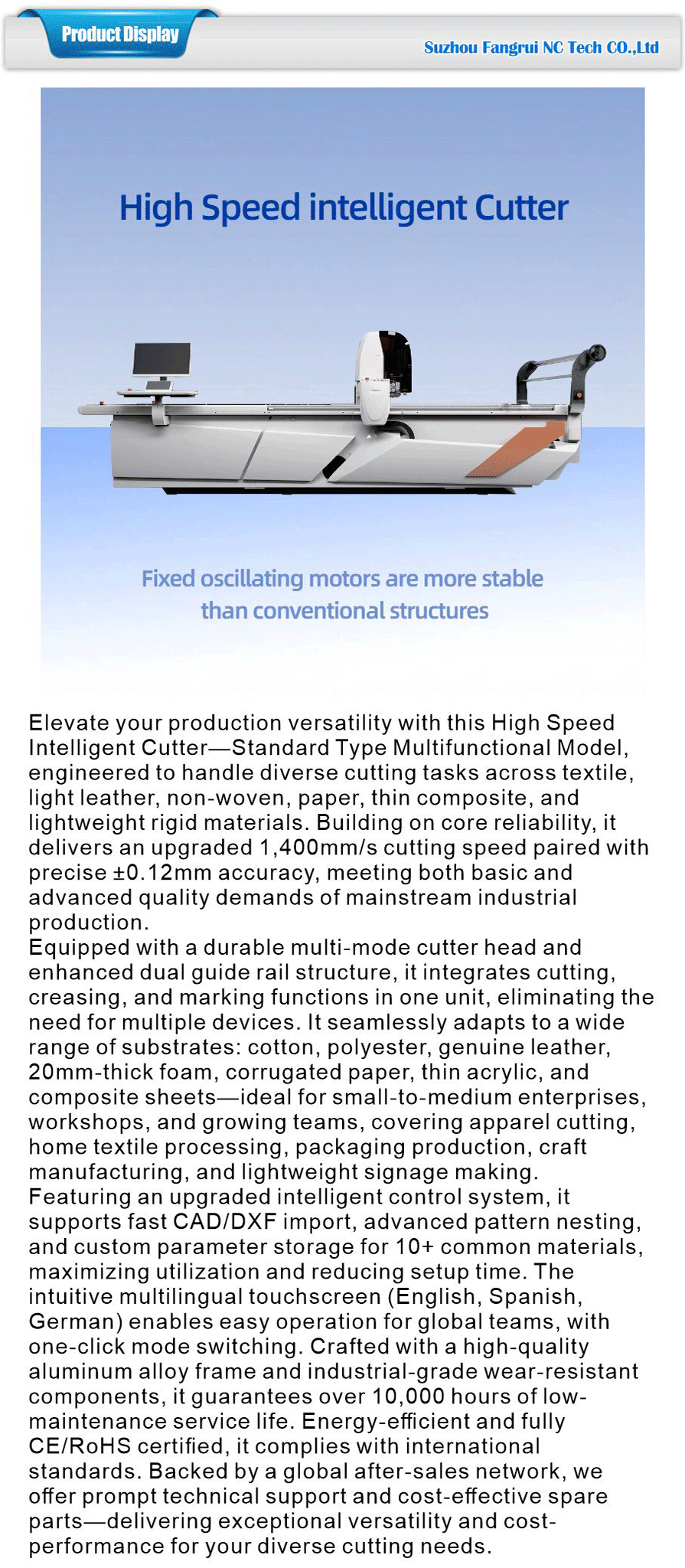 High-speed Cutting Machine -xiangqing1-FR050