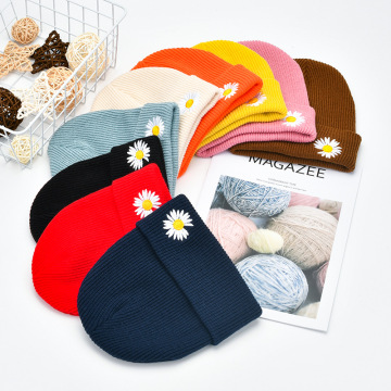 Winter Hats Fbaric embroidery Cute Girls Autumn