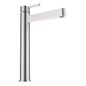 Mitigeur lavabo haut en acier inoxydable Fort
