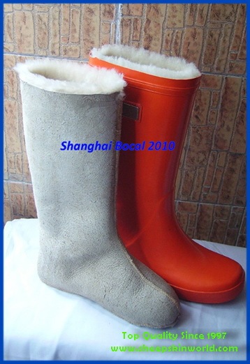 sheepskin rain boot wellington boot snow boot