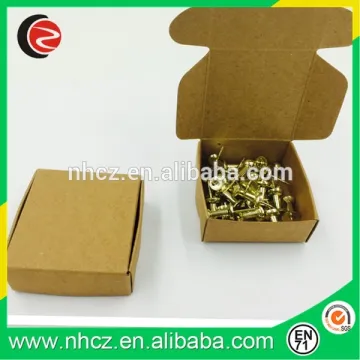 Gold Pin in Mini Craft Paper Box