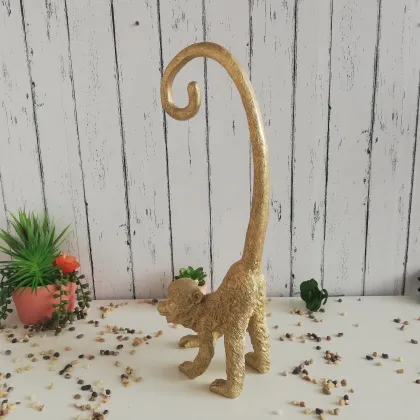 Factory Resin Golden Monkey Home Decorations