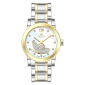 Elegant Pearl Watch With Butterfly Pattern