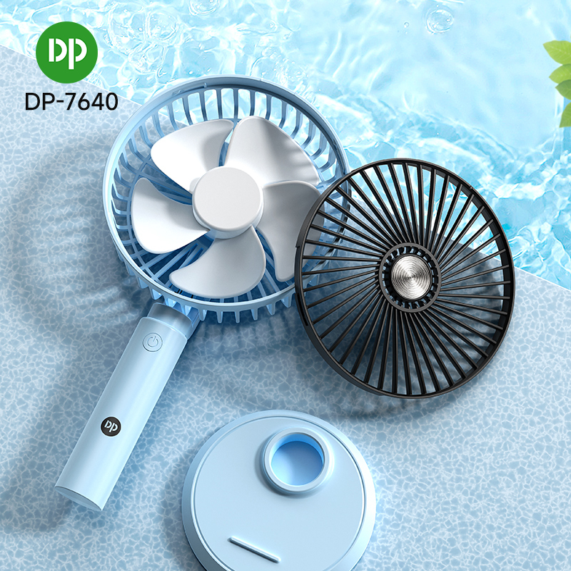Portable Desktop USB-C Table Fan Rechargeable 90 Degree Rotary