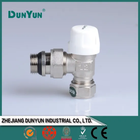 Manufacturer brass angle lockable valve/male union & compression