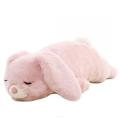 Soft pink bunny plush sofa pillow sleeping toy