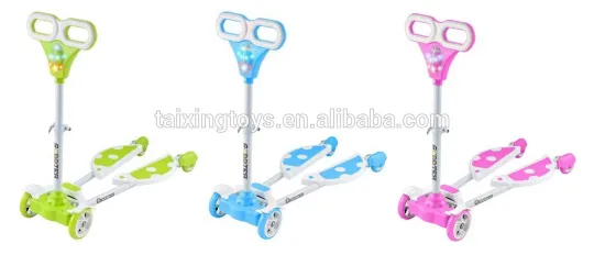 Kids sport game Ladybug Scooter Car with light