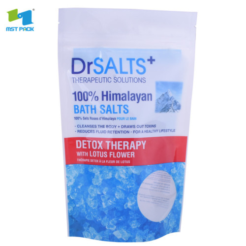 plastic zip lock packaging custom bath salt bag